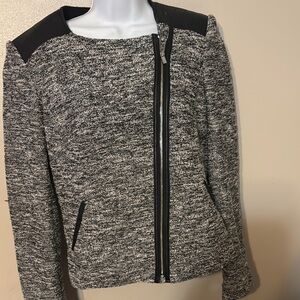 Women's Calvin Klein Black and Gray Jacket  Size M